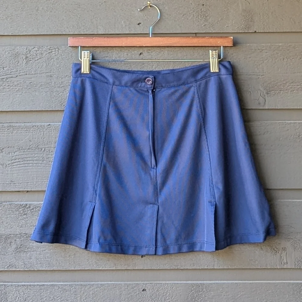 VTG 90s K-Swiss Navy Blue Lightweight Tennis Skirt Size 10 Pickleball Golf Prep